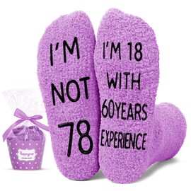 HAPPYPOP 78th Birthday Gift Ideas for Women - Socks for 78 Year Old Lady, Best Gifts for Older Women over 70