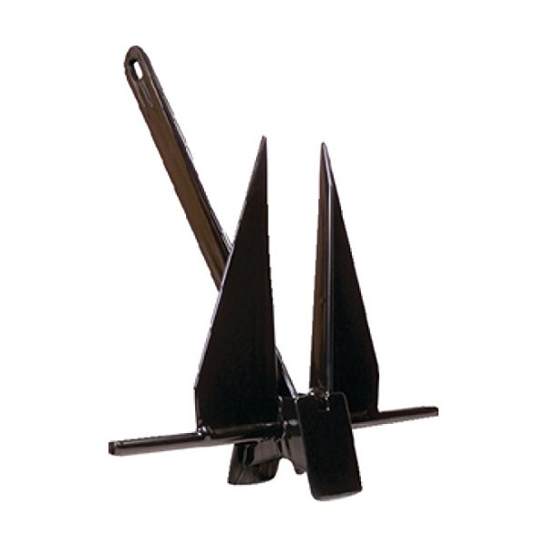 Greenfield Poly Coated Fluke Anchor Black