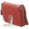 Bear Design Women's Leather Wallet 10 Card Slots Red