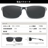SOXICK Sunglasses, Clip-On, Driving, Discoloring, Dimming, Polarized Glasses, Front Apart