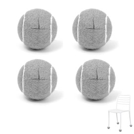 UtySty 4 Pack Dining Chair Leg Floor Protectors Felt Furniture Leg Pads Chair Tennis Ball Feet Covers Chairs Leg Caps Precut Glide Balls for Hardwood Floors Protection Folding Rocking Camping Chairs