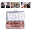 200Pcs Oil Drain Plug Gasket Red Copper Heating Processing 9