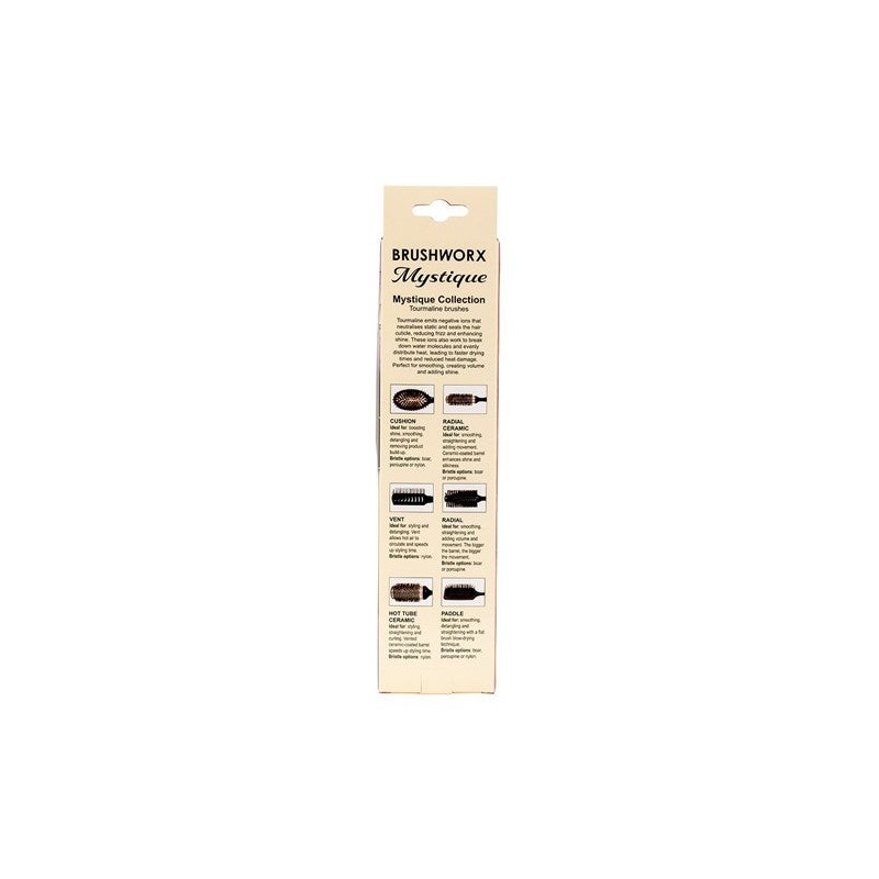 Brushworx Mystique Tourmaline Boar Radial - Large 60mm