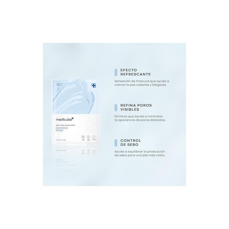 Mascarilla Facial Coreana MEDICUBE Zero Pore Cooling Mask - Refresca
