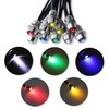Senpinkboo 10PCS Car Boat LED Indicator Light 12V 8mm Pilot
