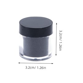 BIUDECO 6pcs Nail Sequins for DIY Manicure Black Glitter Powder for Nail Art Easy to Apply Shiny Decorations for Creative Design Safe and Tasteless for Natural Artificial