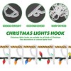 Pilikoll 200 Pcs Gutter Hooks for Outdoor Christmas Lights Plastic