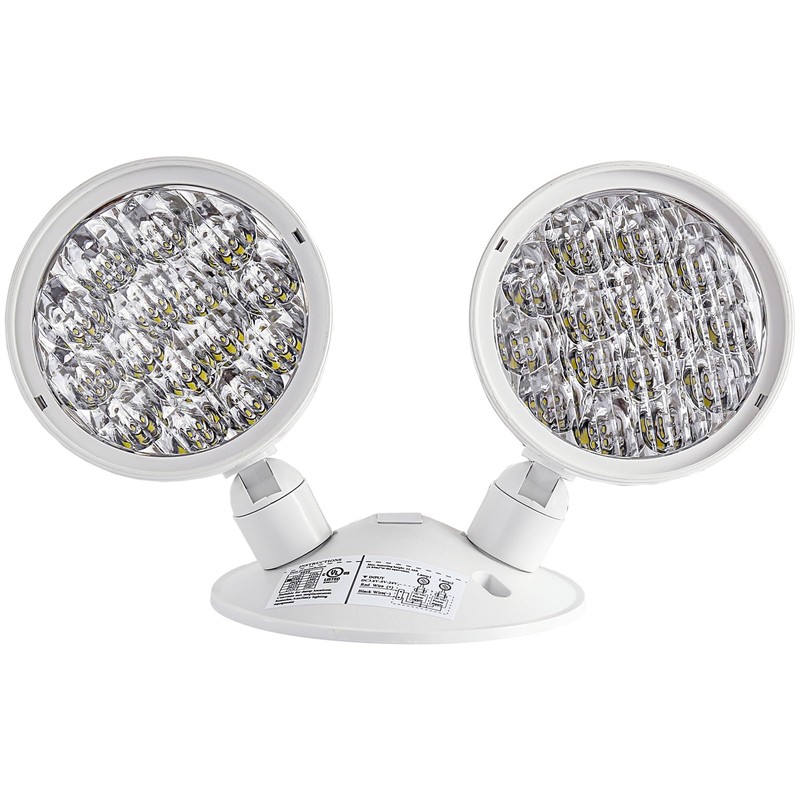 Enjvvs Emergency Remote Head Lighting, Double Head Emergency Light, Adjustable