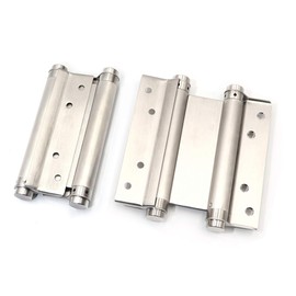 Pair of 6" Stainless Steel Cafe Saloon Door Swing Self Closing Double Action Spring Hinge