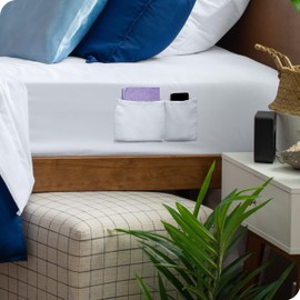 Bare Home Fitted Bottom Sheet King - Dual Pocket - Premium 1800 Microfiber - Ultra-Soft Wrinkle Free - Deep Pocket (King, White)