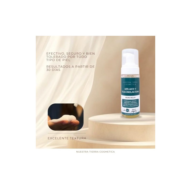 Espuma Micelar Azelaico y Gluconolactona