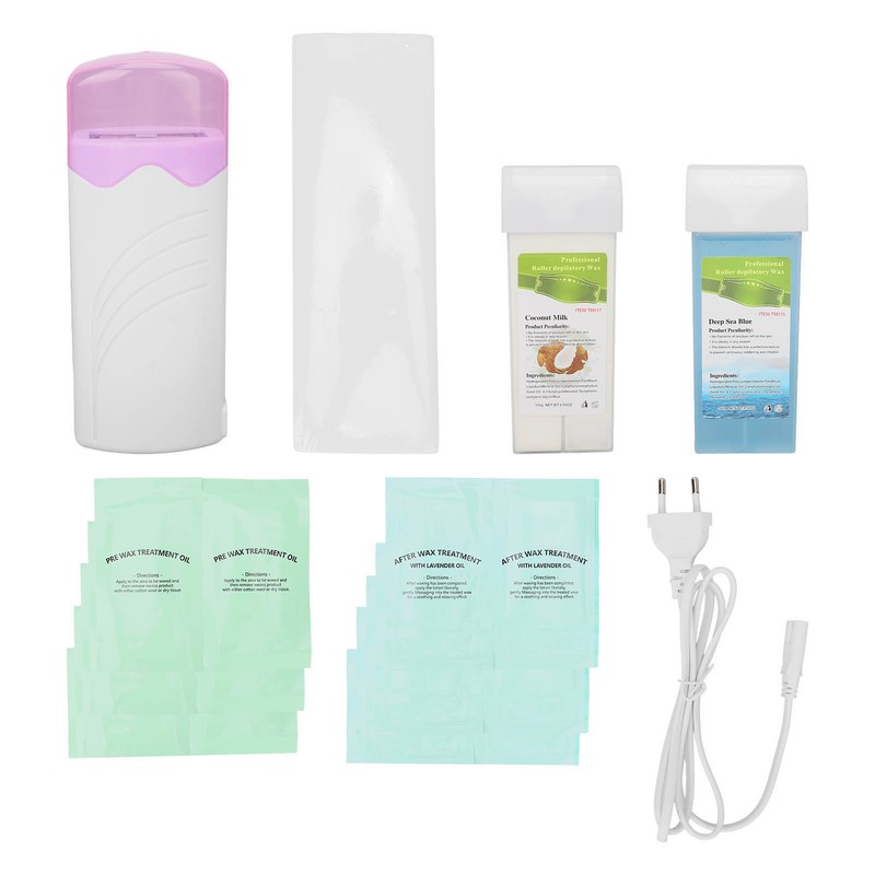 3.5oz 6pcs Electric Roll Wax Heater Set 100ml Capacity 40W