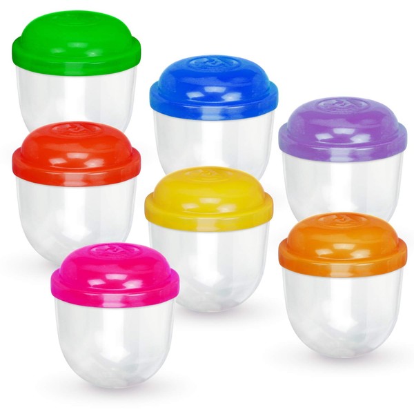 Capsules for Vending Machine - Empty 2 inch Acorn Frosty Plastic Clear Capsules - Assorted Colors - Tiny Surprise Kids Party Favor Prize Pinata - Small containers Bath Bomb molds 90 Bulk