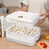 OFFKITSLY Food Storage Containers with Lids, Plastic Cookie Storage Containers
