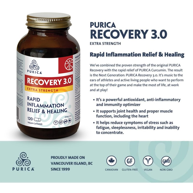 PURICA PURICA Recovery 3.0 Extra Strength - 120 Capsules for