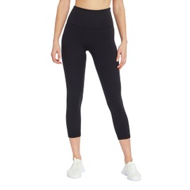 Balance Collection Womens Easy High Rise Capri Leggings, Black, X-Large US