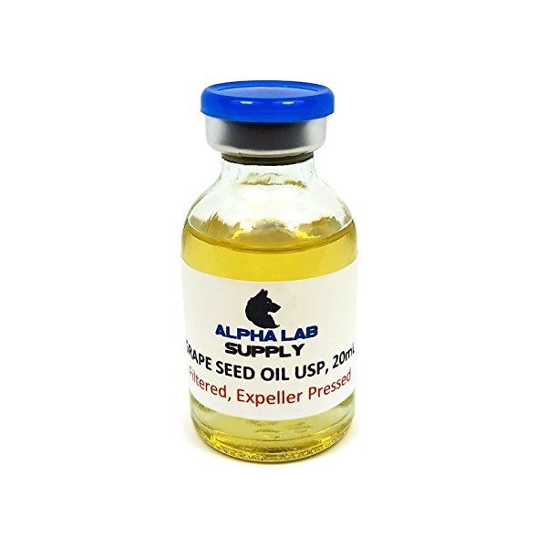Grape Seed Oil 100% Sterile Filtered USP Grade 20mL (2)