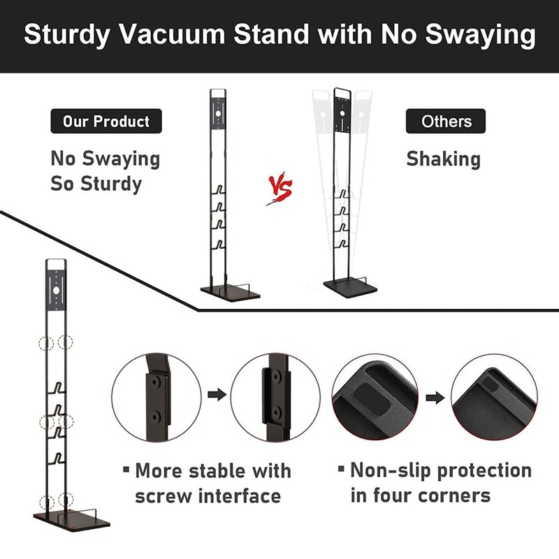 Foho Vacuum Stand, Storage Bracket Stand Holder, Stable Vacuum Stand