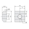 SU SFB-002 T Nut S(M6) Pack of 50