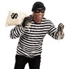 Widmann 11009856 Adult Costume Bank Robber, White/Black, M-L
