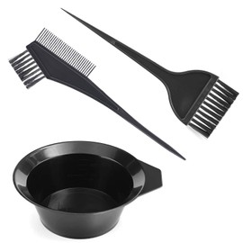 Hair Colouring Tools, Gezimetie Hair Dyeing Tool Set, Brush Double-sided Coloring Comb and Bowl Set Kit DIY Salon