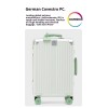 2025 Latest Aluminum Frame Luggage Full PC Suitcase Wide-trolley Carry