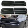 Smoked Tail Light Covers for Dodge Challenger 2015-2024, Smoke Black