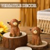 Honeydak 2 Pack Toilet Bolt Caps Decorative Highland Cow Toilet
