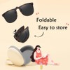 Wnddle Sunglasses Clip, Sunglasses Attachment, Sunglasses for Clip-on Polarised, Foldable