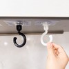 Ceiling hook non-perforated 360 degree rotating hook white Non-perforated hook 5ea
