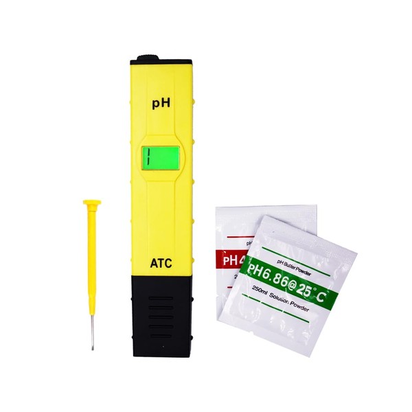 Digital PH Meter, 0.00-14.00PH High Accuracy Water Quality Tester Portable