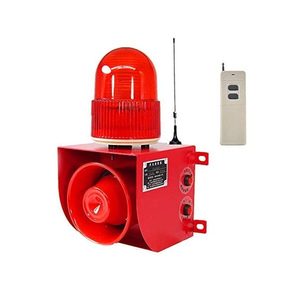 Wireless Remote Control Alarm Siren Industrial Sound Light Alarm Security