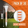 ParFact Golf Tees Wooden | Pack of 30 | Durable