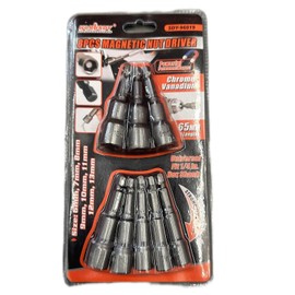 HORUSDY 8-Piece Magnetic Nut Driver Set, 6-13mm Quickly Change Impact Socket Drill Bit Adaptor 1/4" Hex Shank Heavy Duty Metric Size