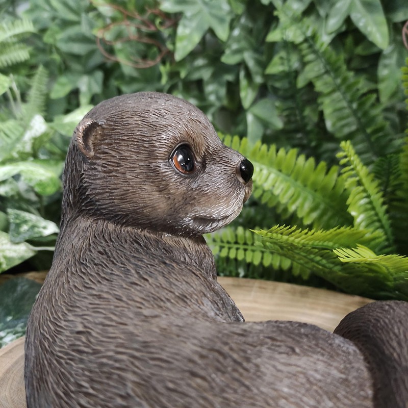 Vivid Arts 19 cm Otter, Kunstharz – nf-otta-f