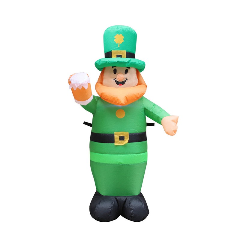 Inflatable St. Patrick Doll for Yard Garden Decorations Indoor and