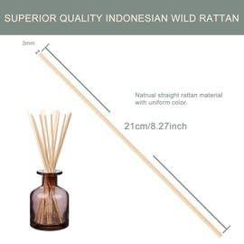 HOSSIAN 10 x Random Coloured Ball Vines Aroma Diffuser Aromatherapy Home Decor Rattan Reed Sticks + 90 Reed Diffuser Sticks, Diffuser Refills, Spa, Aromatherapy