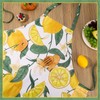 XLSXEXCL Lemon Apron for Women with Pockets, Waterproof Lemon Apron,