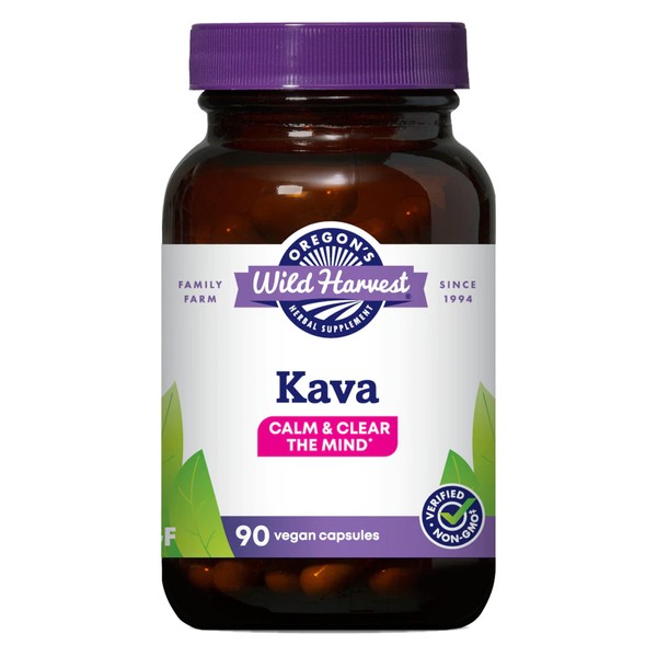 Oregon's Wild Harvest Oregon's Wild Harvest Kava Root Capsules, 90