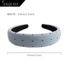 SXQLYH Headband Padded Wide, Polka Dot Fabric Headband, Women's Headband