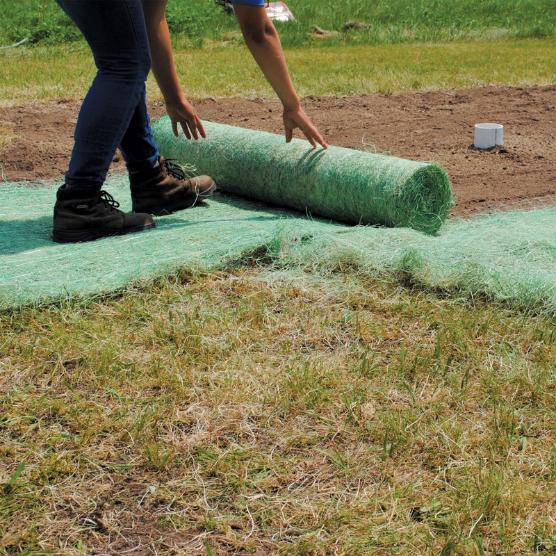 American Excelsior QuickGRASS Pro Green Jute Net Erosion Control Blanket