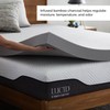Lucid 4 Inch Bamboo Infused Memory Foam Mattress Topper -