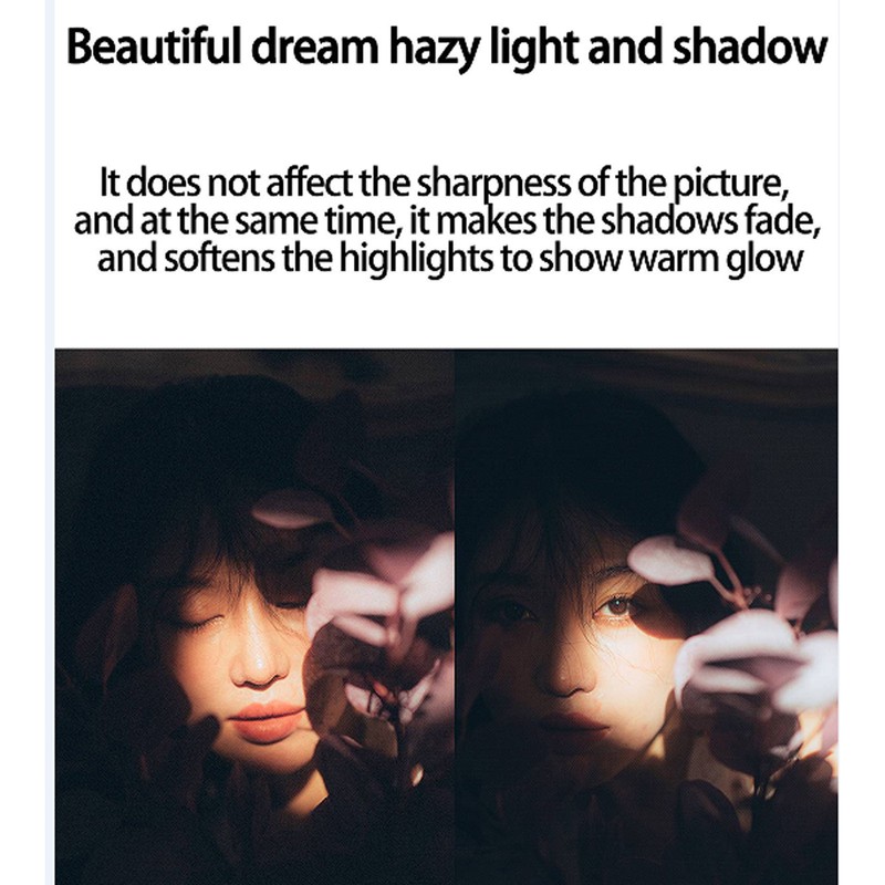 Black Diffusion Filter Portrait Mist 1/4 SLR Camera Soft Lens