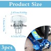 Pack of 3 Trolley Jack Handle Bolts Stainless Steel Trolley