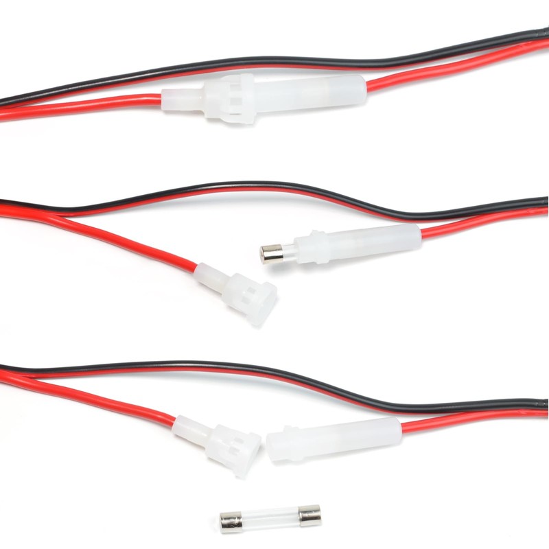 2-Wire 3 Pin CB Radio Power Cord with Stripped ends,