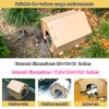Outdoor Cat House, Double-Layer Hollow PP Pet Shelter for Stray