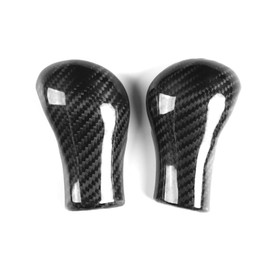 UOADA Car Carbon Fiber Center Console Gear Shift Head Surround Cover Compatible with G35 G37 G25 Q40 FX35 FX37 FX50 QX70 QX56 QX80 EX35 EX37 EX25 EX30D QX50 Black