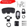 printerera USB Rechargeable LED Bike Light Set Headlight Taillight Caution