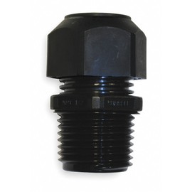 Liquid Tight Cord Connector, 0.17" to 0.45" Cord Dia, 1/2" MNPT Box Connection - 1 Each