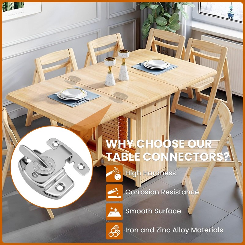 ZIUZI 6 Sets Table Leaf Latch Lock Hardware Heavy Duty